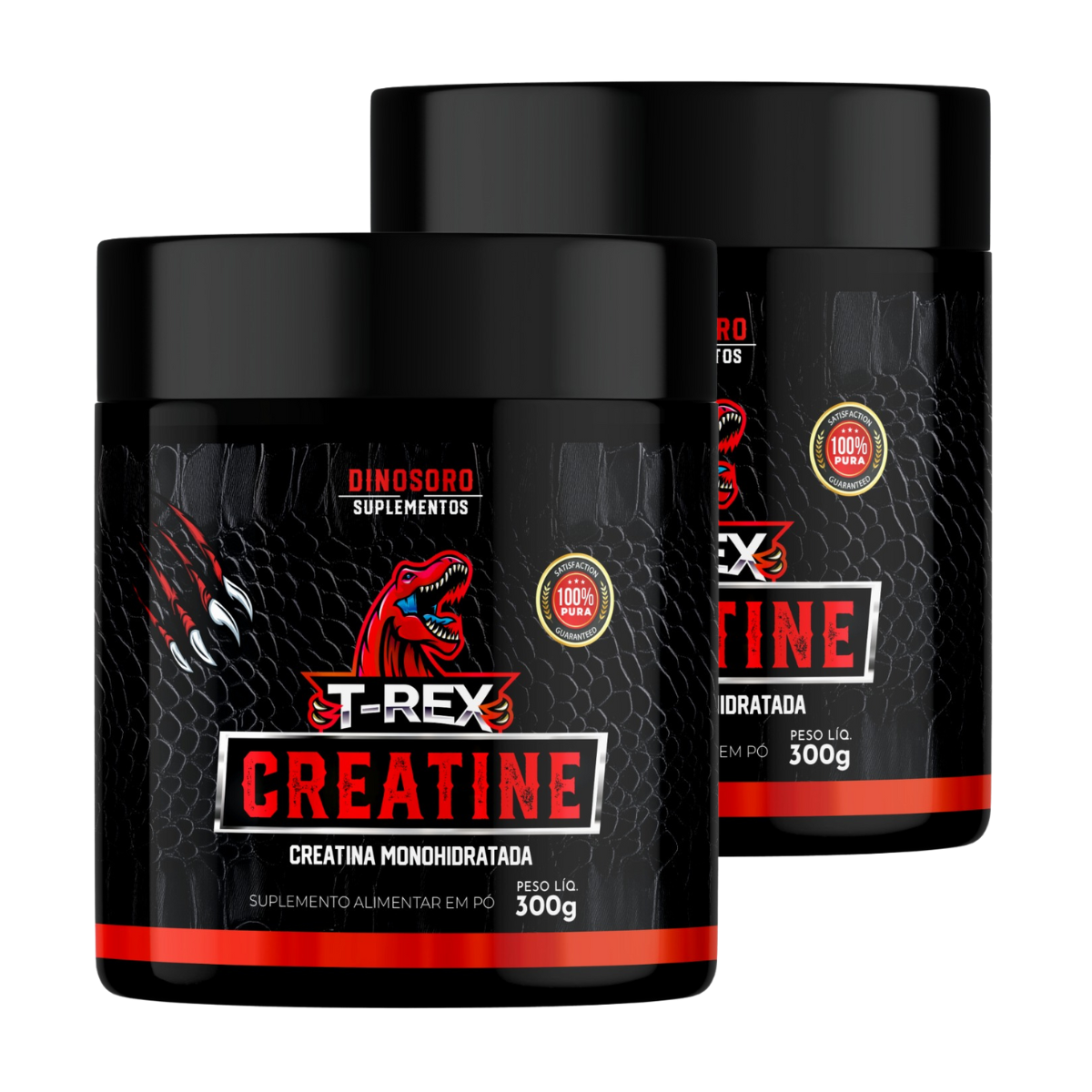 Kit com 2 Creatinas Dinosoro 300g – 100% Pura Monohidratada