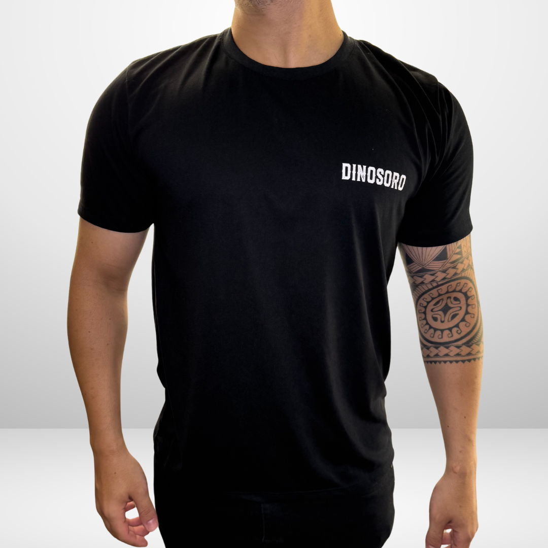 Camiseta Dinosoro Preta - Estampa de Garra