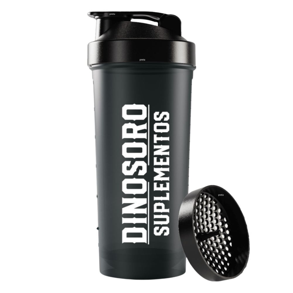 Coqueteleira Dinosoro 600ml – Preta